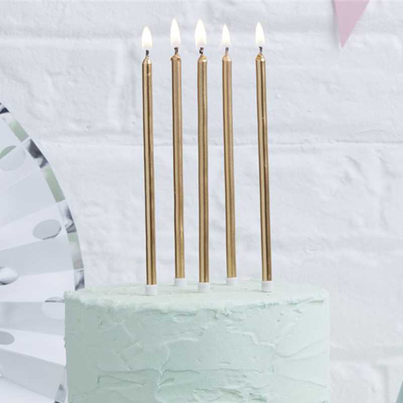 Geburtstagskerze Vintage Happy Birthday, 24 Stk.