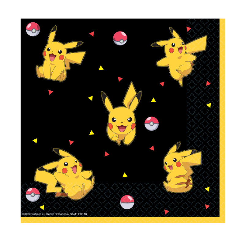 Kindergeburtstag-Servietten-Pokemon