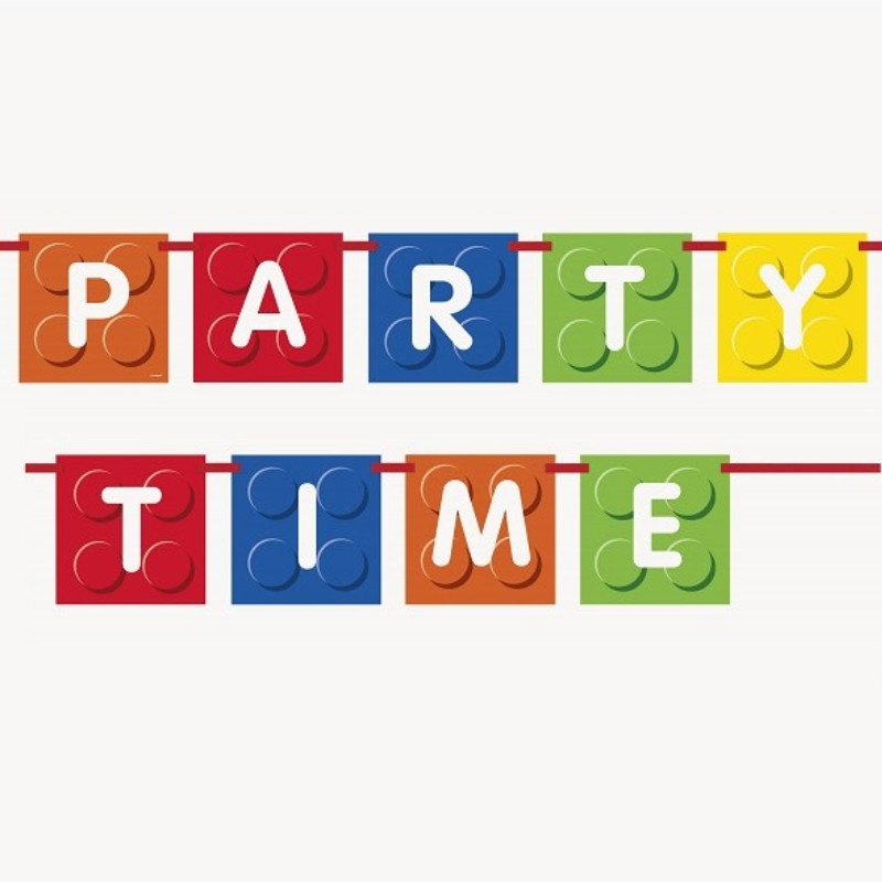 Guirlande Party Time blocs de construction