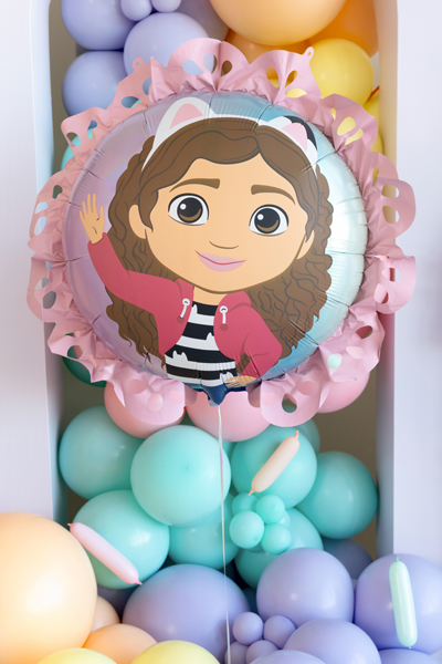 Ballon, Illustration, Junge, Girlande, Dekoration