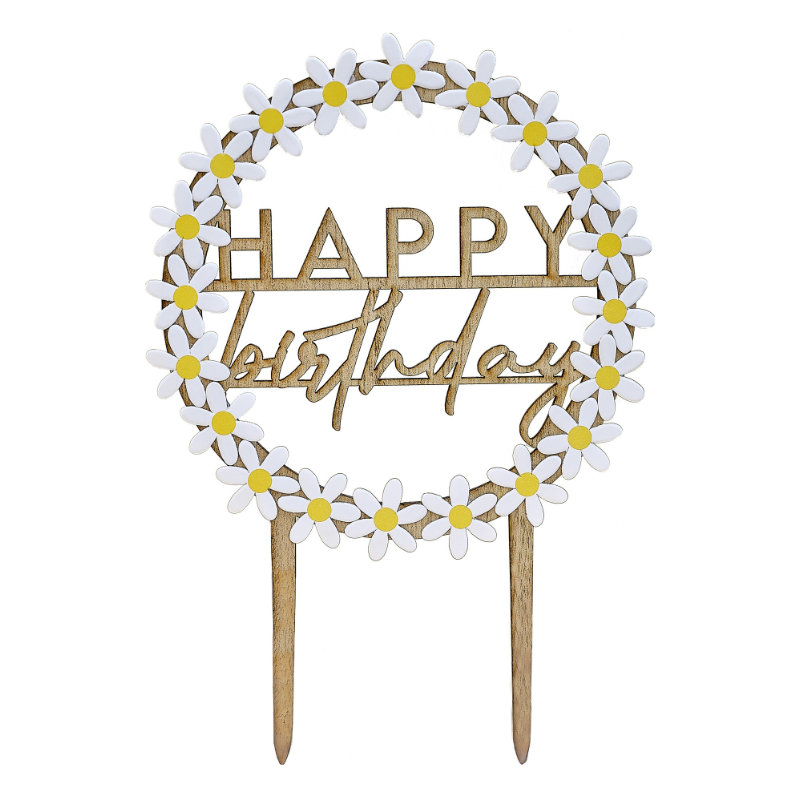 Kindergeburtstag-Cake-Topper-Ganseblumchen