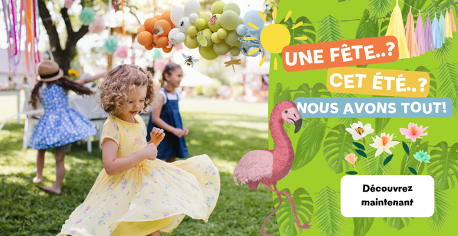 Kinderkleid, gelbes Kleid, Outdoor-Party, Ballons, Gartenparty