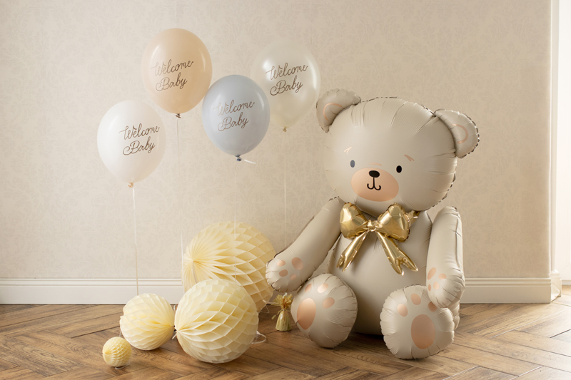 Baby, Ballon, Teddy, Dekoration, Kugel