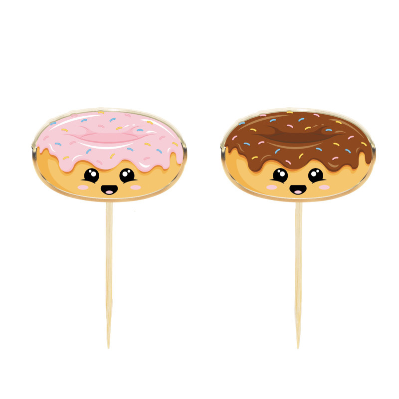 Partypicker Donut Party, 10 Stk.