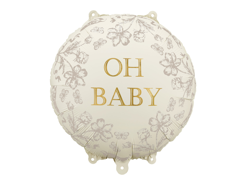 Ballon, Deko, Oh Baby, Baby Shower, Blumenmuster