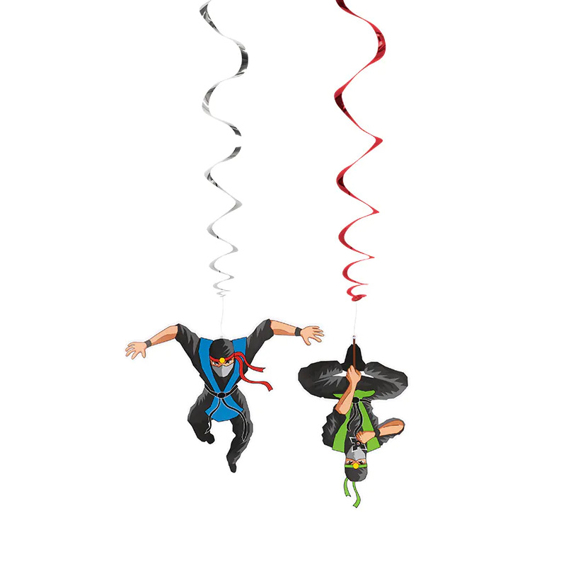 Kindergeburtstag-Hangedekoration-Ninja-Party