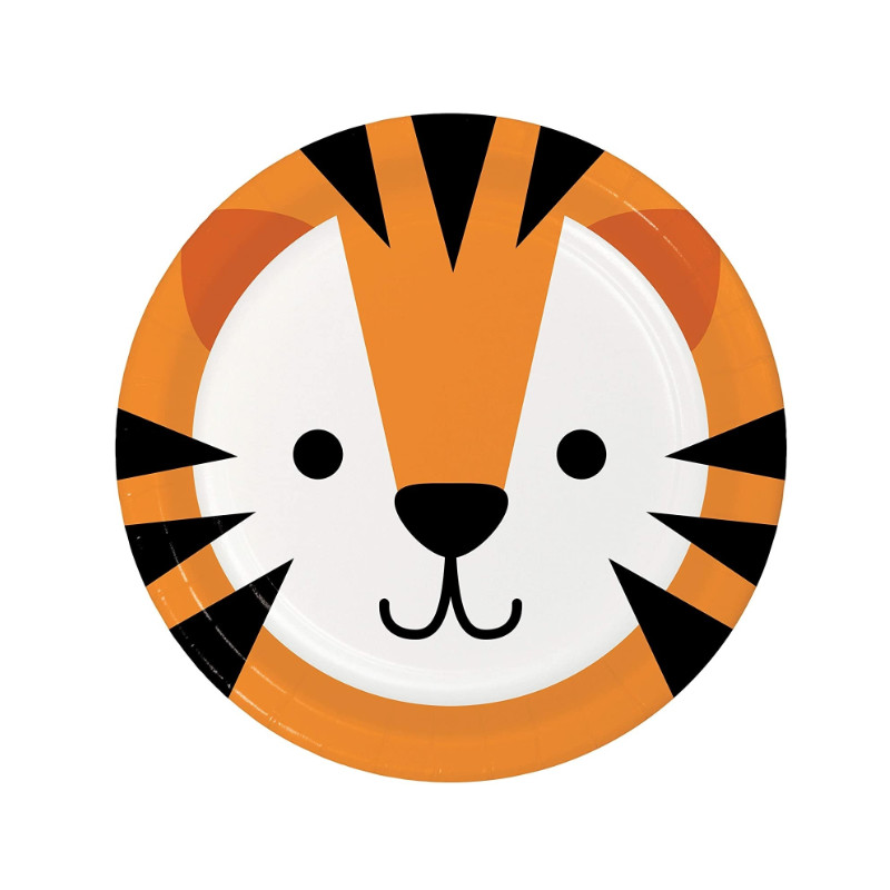 Kindergeburtstag-Partyteller-Tiger-klein