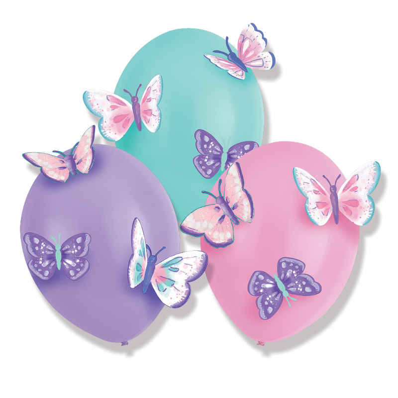 Luftballons Schmetterling, 3 Stk.