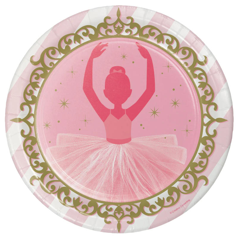 Kindergeburtstag-Partyteller_Ballerina_8_Stk