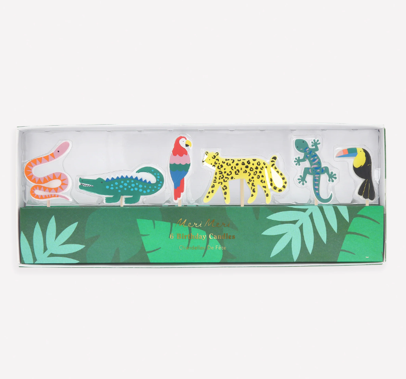 Tiermotiv, Leopard, Kerzen, Tageskerze, Dschungel