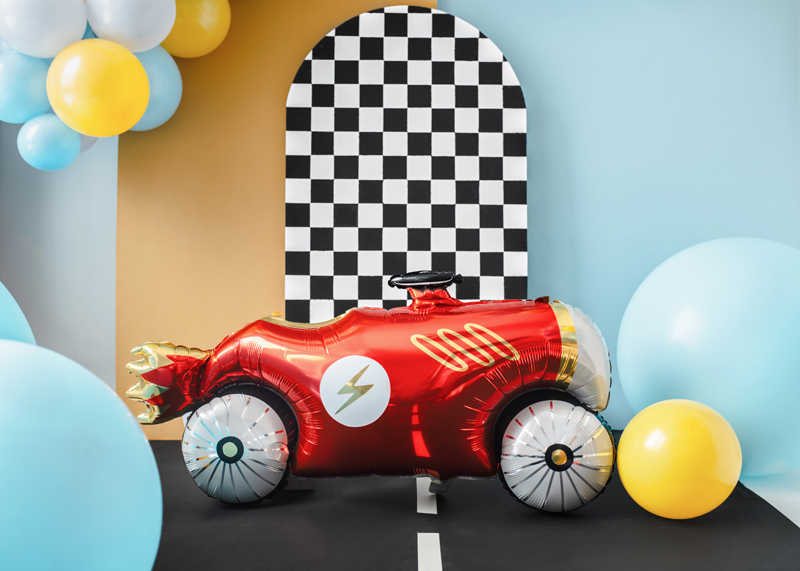 Ballonauto, Rotes Auto, Karosseriemuster, Party-Dekoration, Folienballon