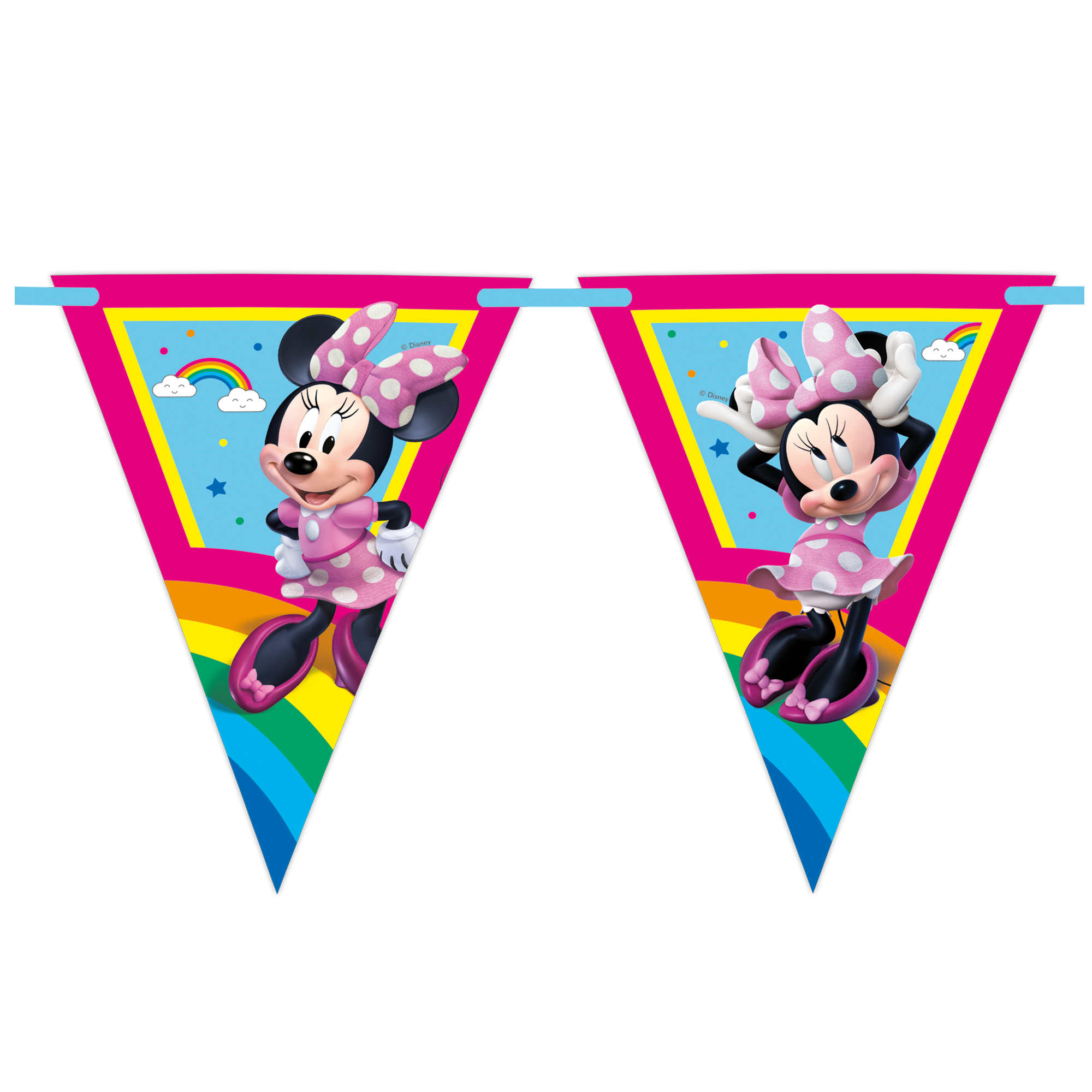 fahnen, bunte banner, minnie maus, maltese bunting, party flag