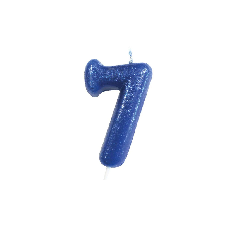 Kindergeburtstag-Zahlenkerze-Zahl-7-blau