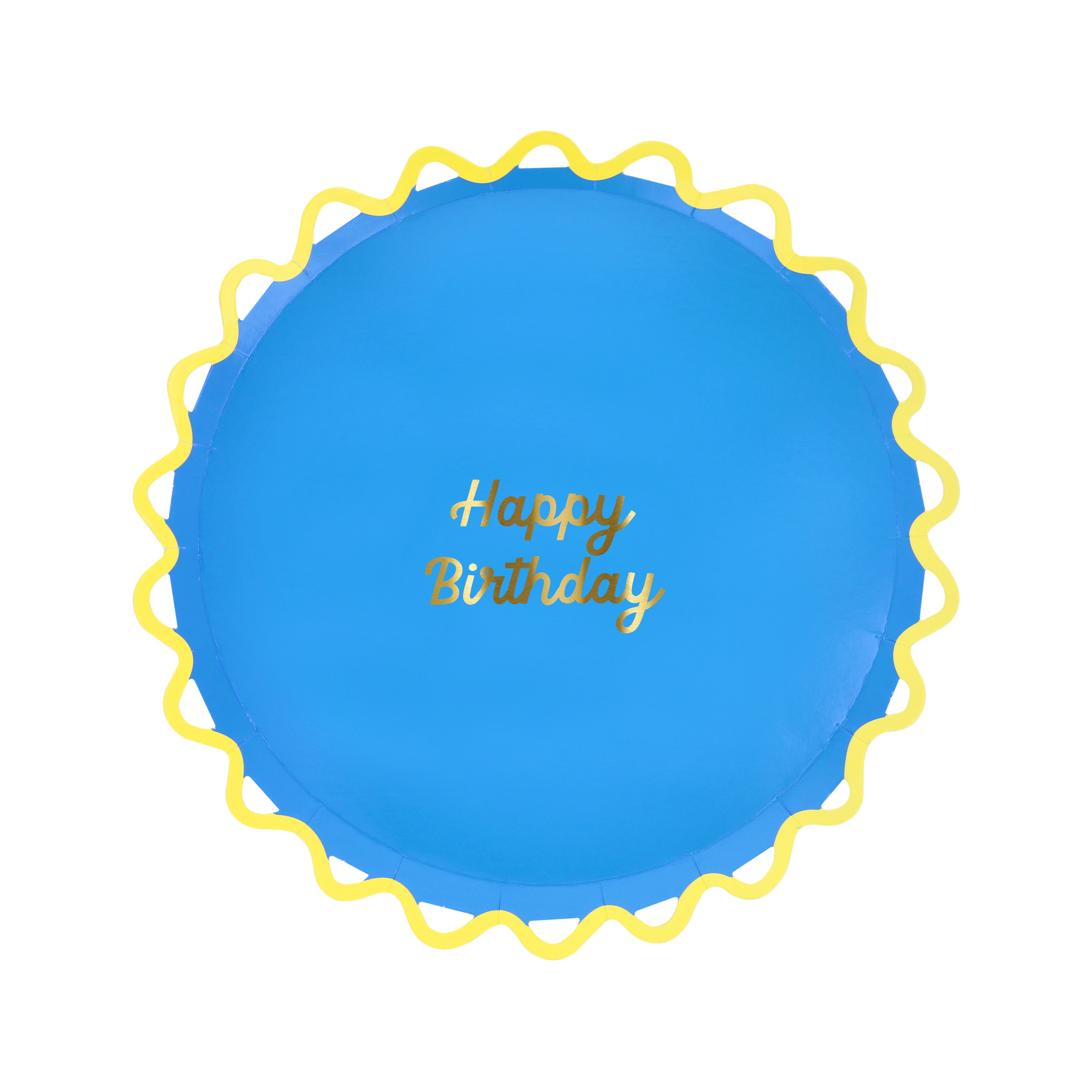 Geburtstagssüß, Kuchenunterlage, Dekoration, Blau, Rund