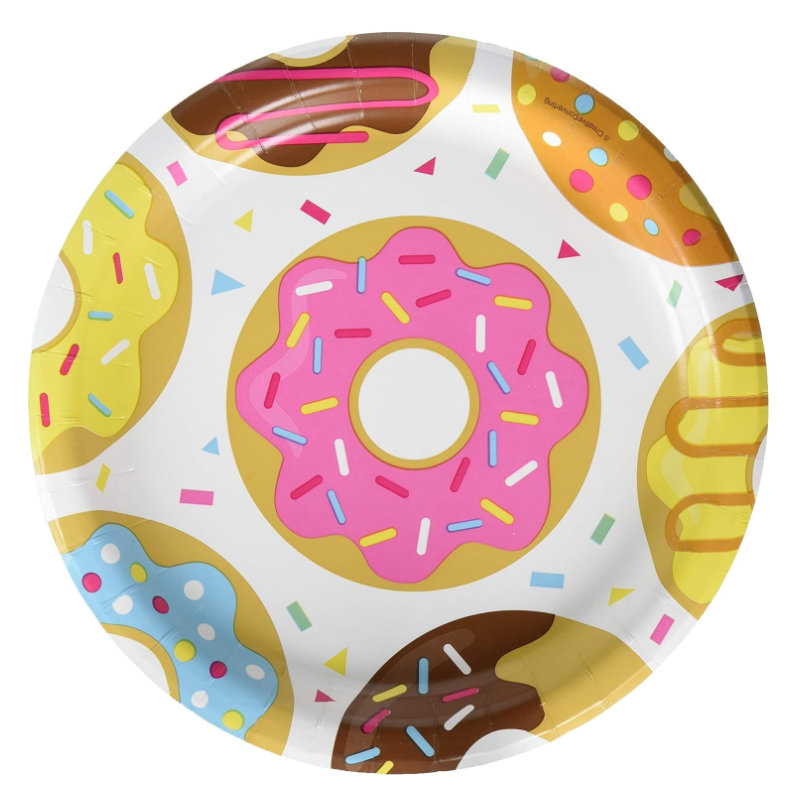 Kindergeburtstag-Partyteller-Donuts