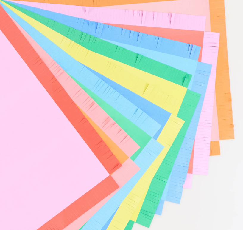farben, papier, konfetti, bunte streifen, deko