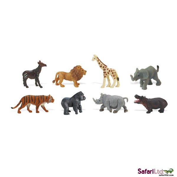tiered animals, wildlife figures, plastic figurines, toy animals, collection animals