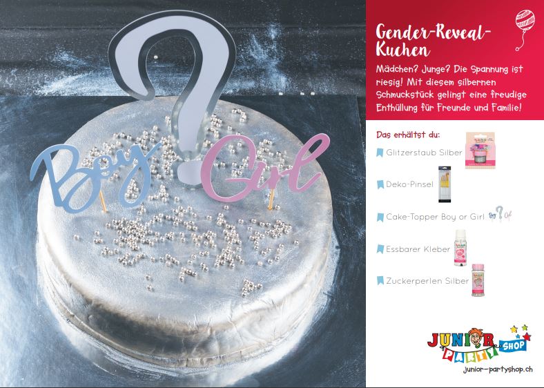 Anleitung Kuchen Gender Reveal