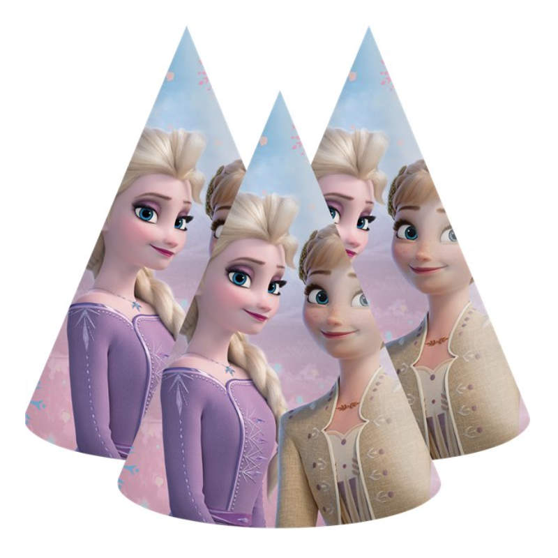 Partyhüte Frozen 2 / Die Eiskönigin, 6 Stk.