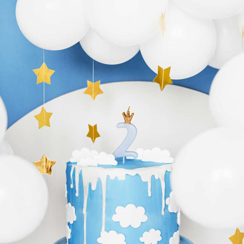Kindergeburtstag-Zahlenkerze_Zahl_2_mit_Krone_Blau_1