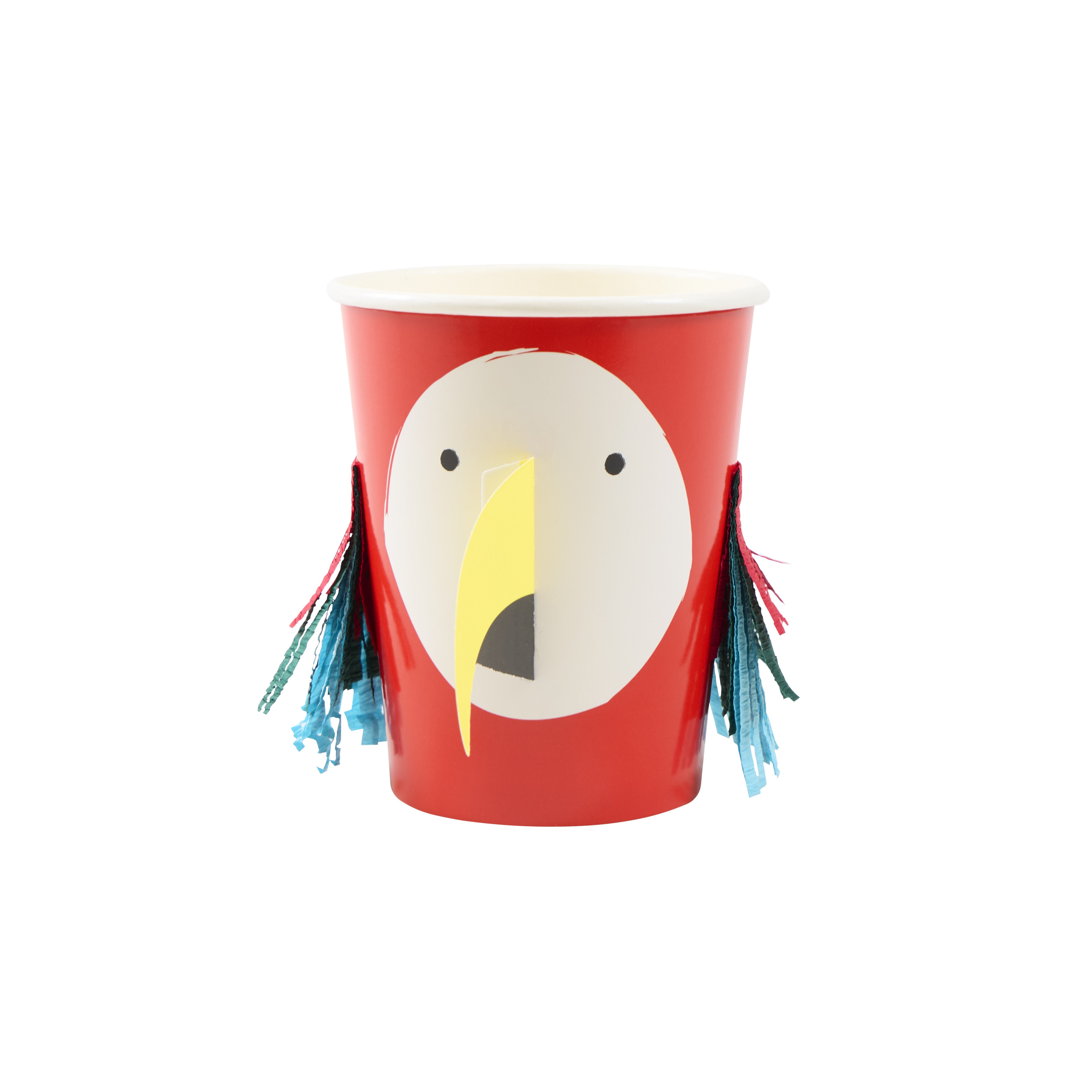 Pappbecher, Tiermotiv, Papierbecher, Flamingo, Bunte Tassendeko