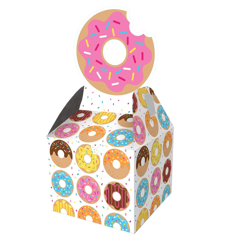 Kindergeburtstag-Geschenkbox-Donuts