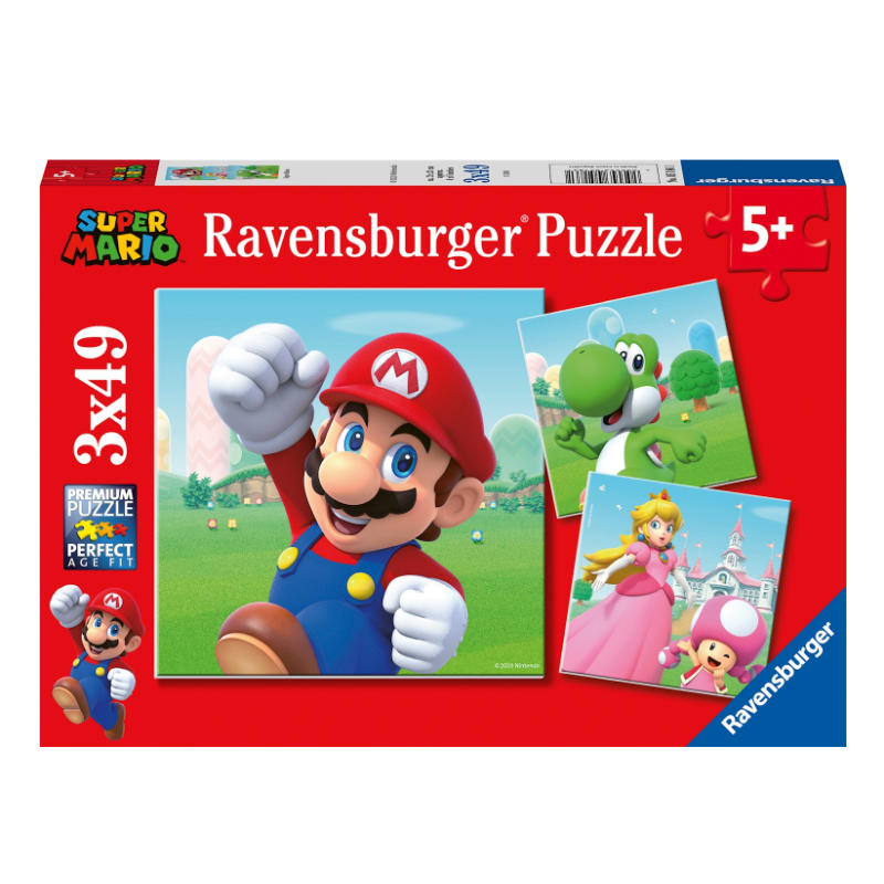 Puzzle Super Mario, 3 x 49-tlg.
- Geschenk für Kinder - Geschenk Kindergeburtstag - junior-partyshop.ch
