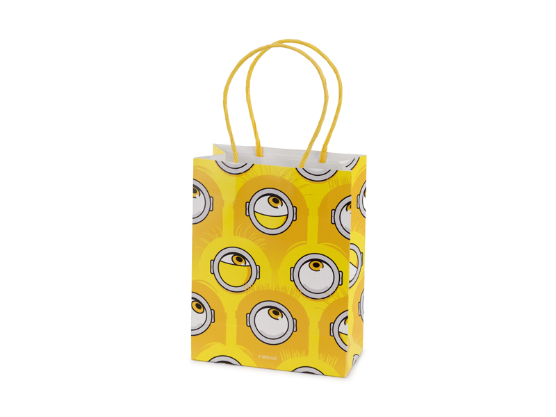 Geschenktüte, Papiertragetasche, Gelb, Muster, Räder-Design