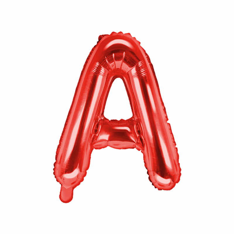 "Folienballon Buchstabe ""A"" rot, 1 Stk."