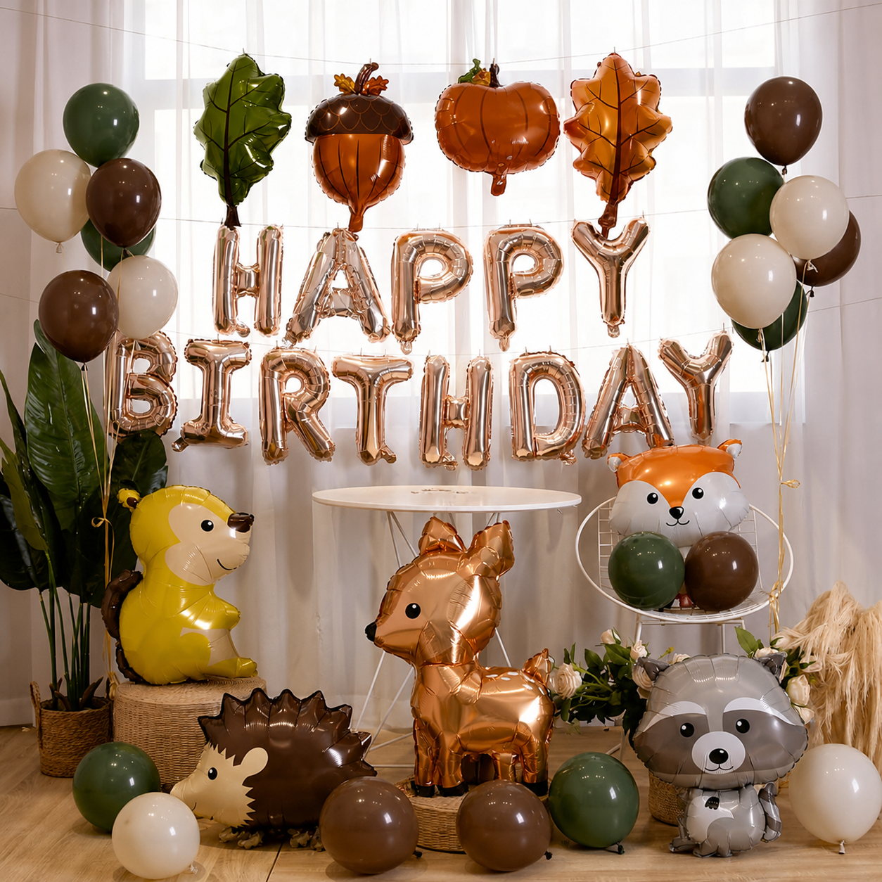 Ballons, Party-Dekoration, süße-Tiere, Geburtstag, Buchsstaben-Ballon