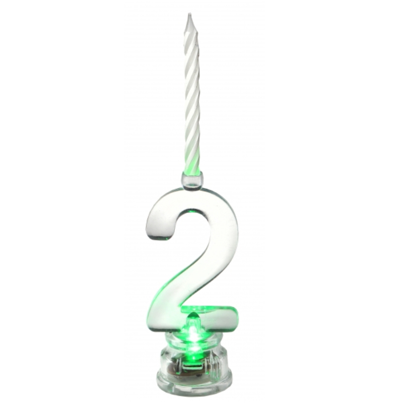 Geburtstagskerze LED Nummer 2