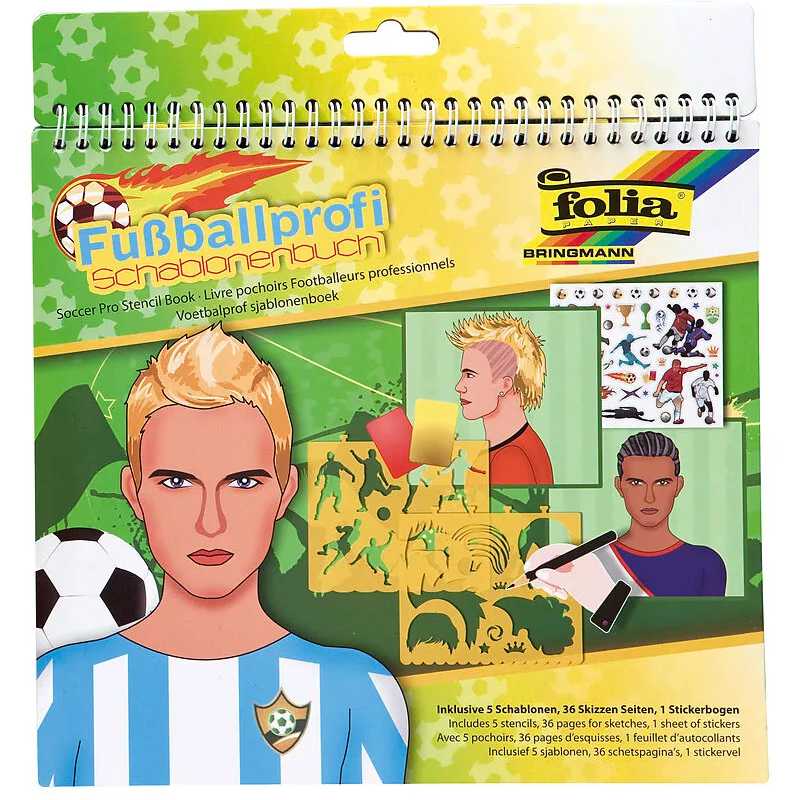 Kindergeburtstag-Schablonenheft-Fussball
