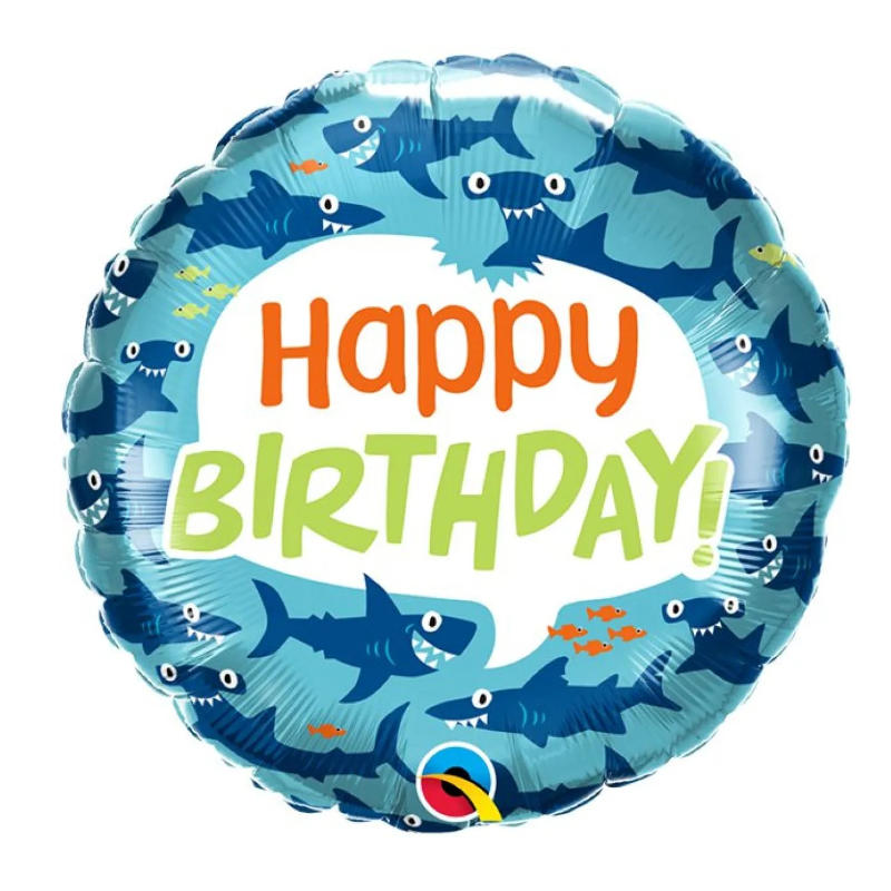 Kindergeburtstag-Folienballon-Happy-Birthday-Haie