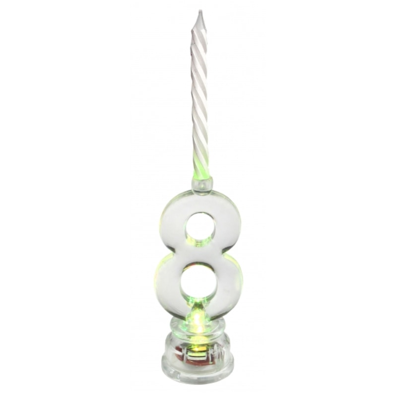 Geburtstagskerze LED Nummer 8