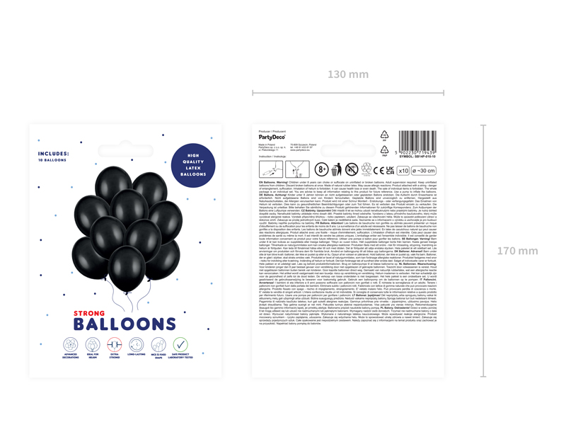 Ballons, Schwarz, Latexballons, Dekoration, Hochzeit