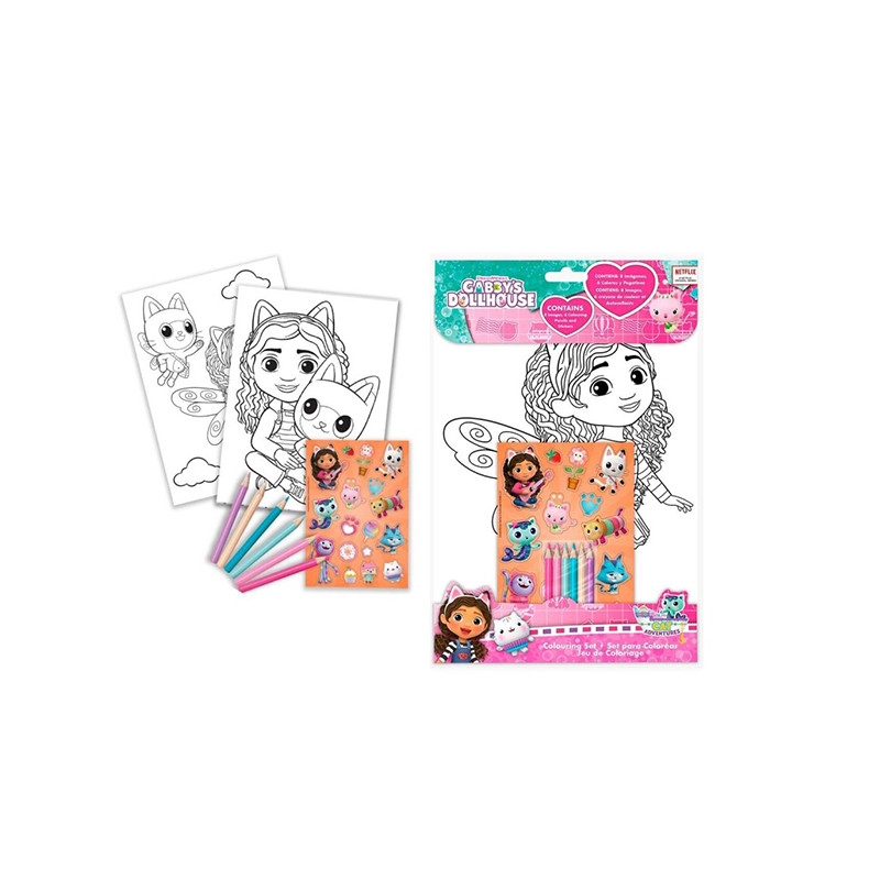 Kindergeburtstag-Mal-Set-Gabby-s-Dollhouse-2