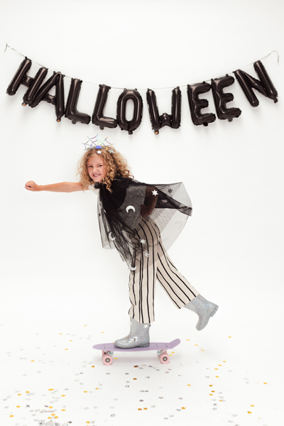 Halloween, Kinder, Kostüm, Skateboard, Stiefel