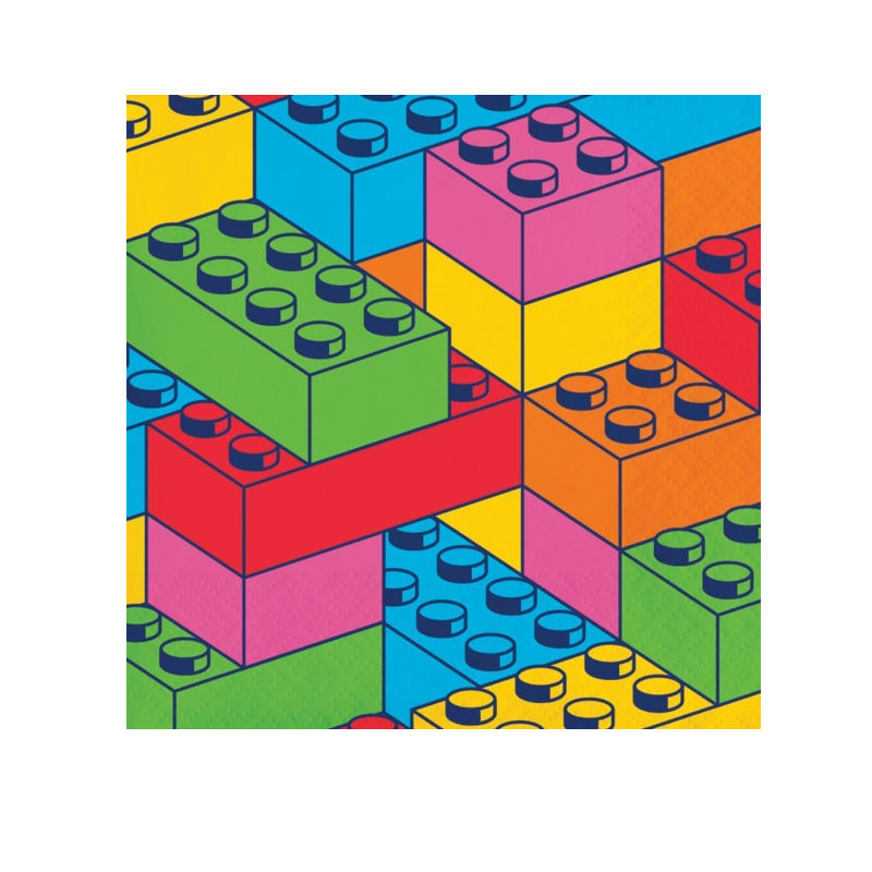Petites serviettes Block Party, 16 pcs.