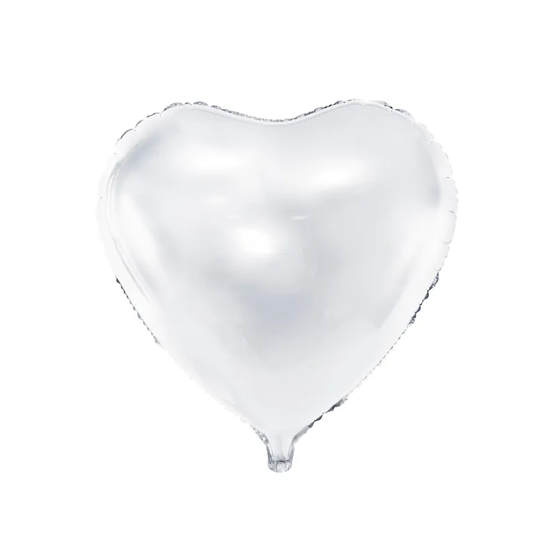 Kindergeburtstag-FOlienballon-Herz-Silber-1