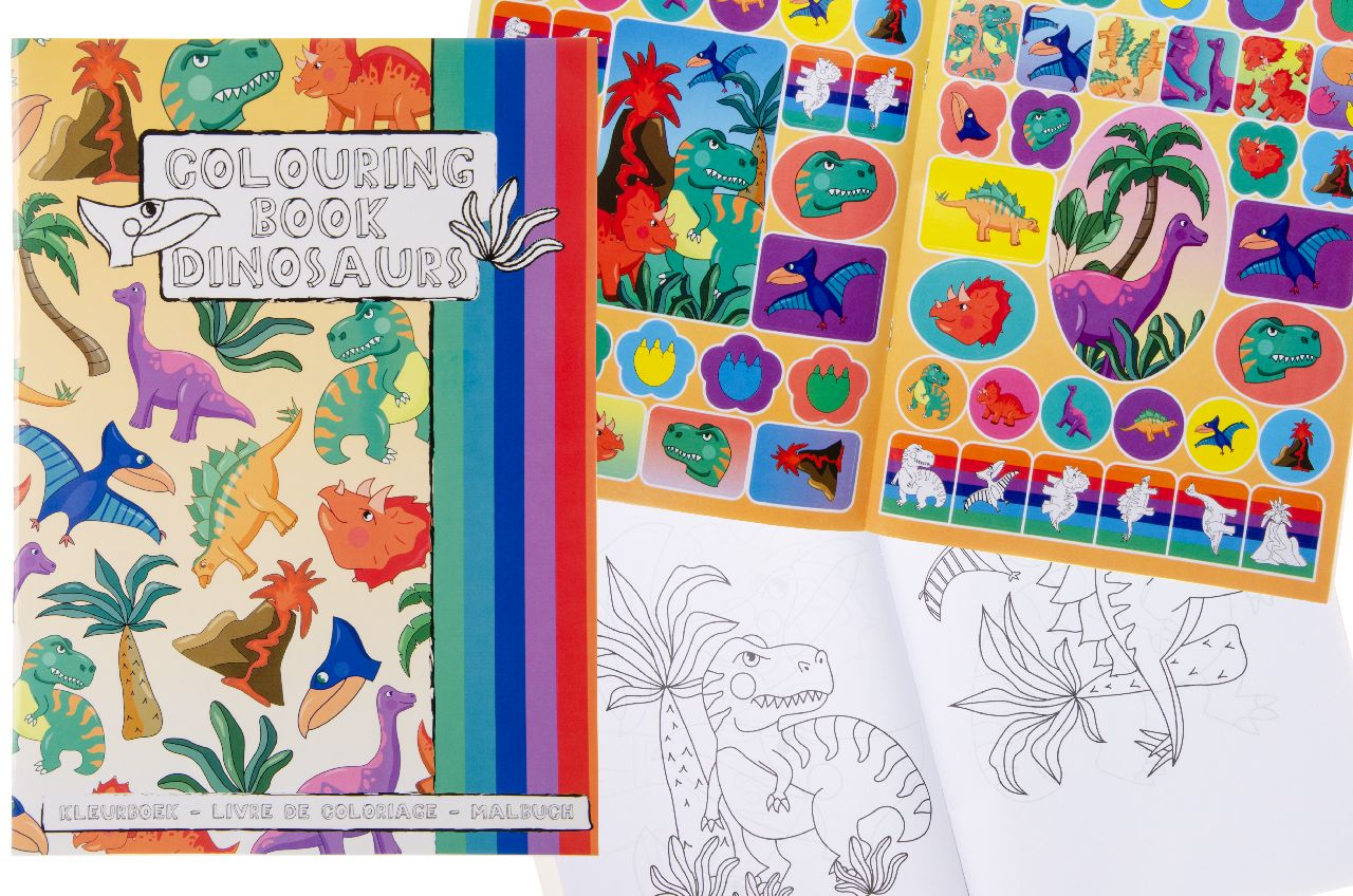 Dinosaurier Malbuch, Ausmalbuch, Coloring Book, Dinosaurier-Illustrationen, Kinderbuch