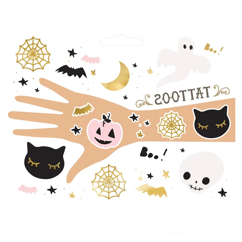 Kindergeburtstag-Tattoos_Halloween