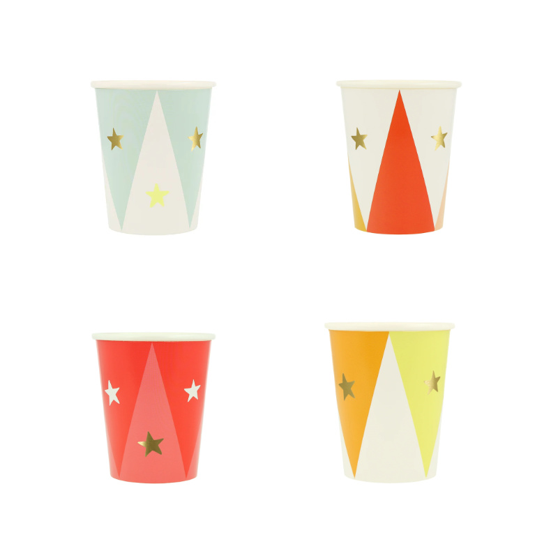 Gobelets de fête Meri Meri Circus, 8 pcs.