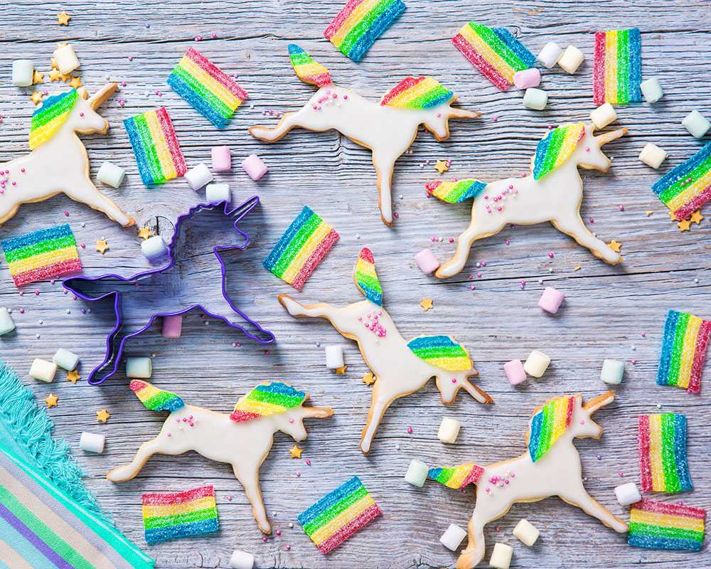 kinderparty Einhorn-kekse