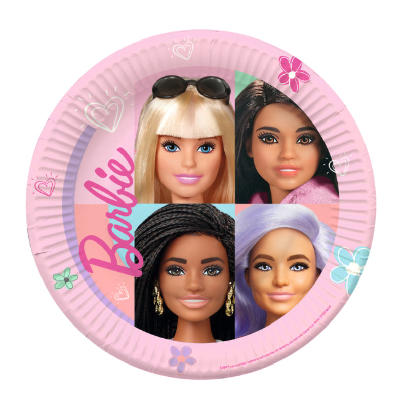 Kindergeburtstag-Partyteller_Barbie_8_Stk