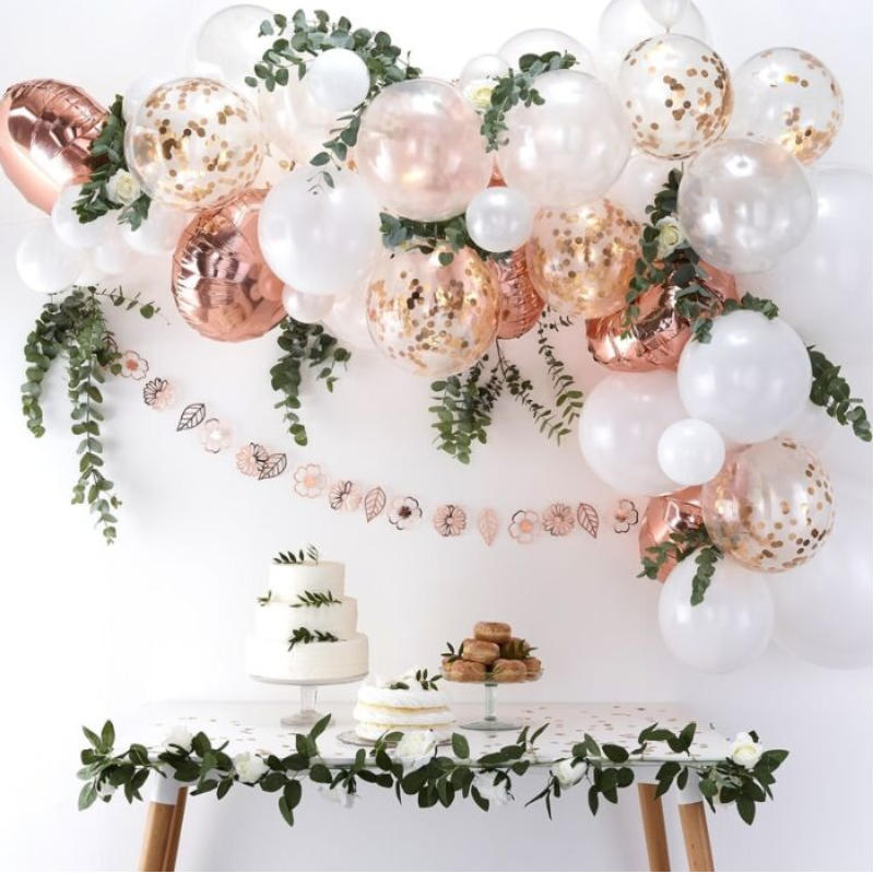 Kindergeburtstag-Ballonbogen_Rose_Gold_1