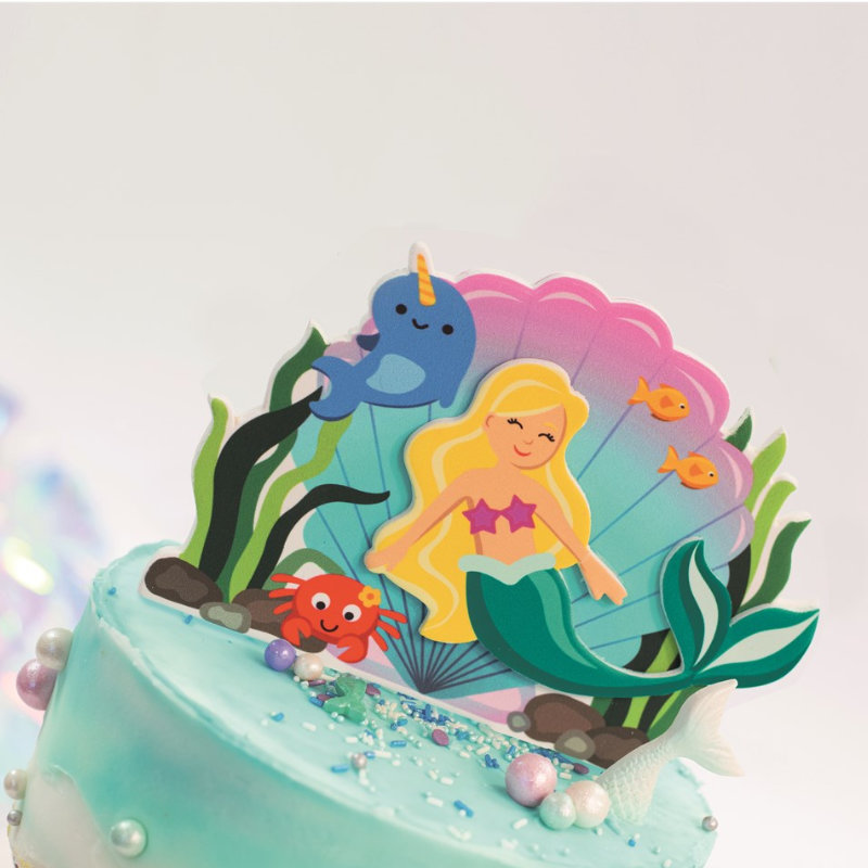 Kindergeburtstag-Cake_Topper_Meerjungfrau_1_1