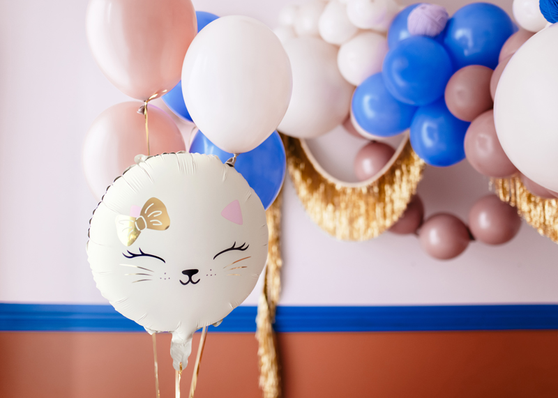 Ballon, Katze, Dekoration, Ballonbogen, Pastellfarben