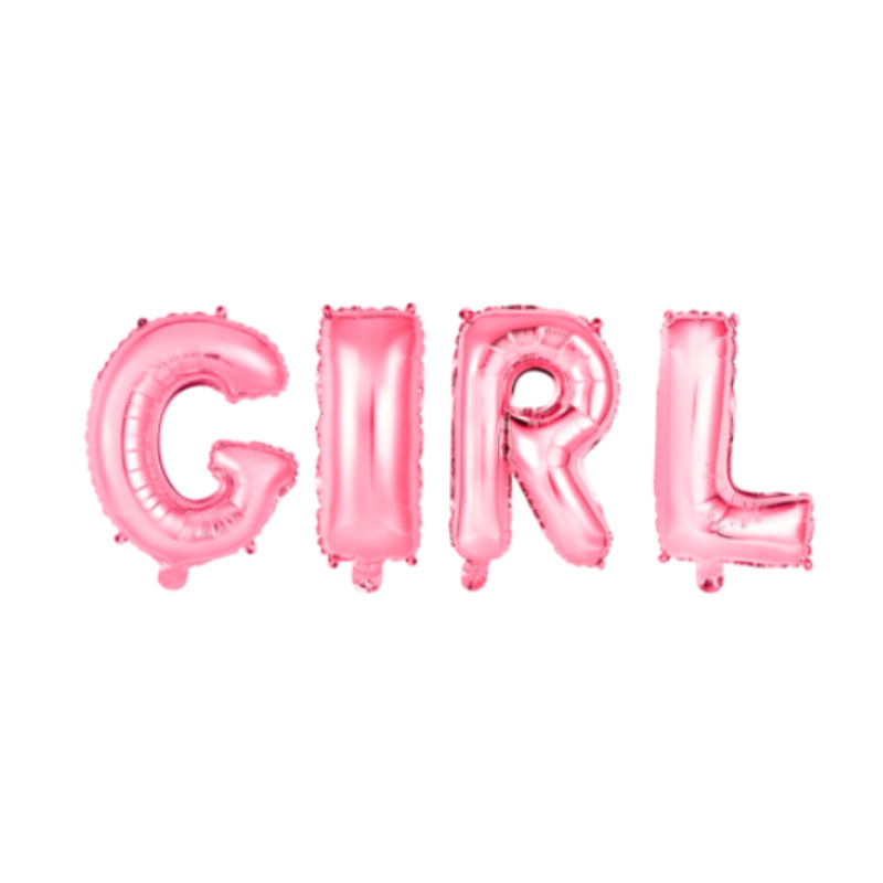 Kindergeburtstag-Folienballon-GIrl-Pink-2