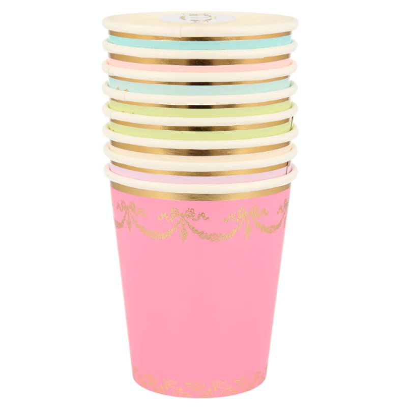 Kindergeburtstag-Partybecher_Meri_Gold_Farbig_8_Stk