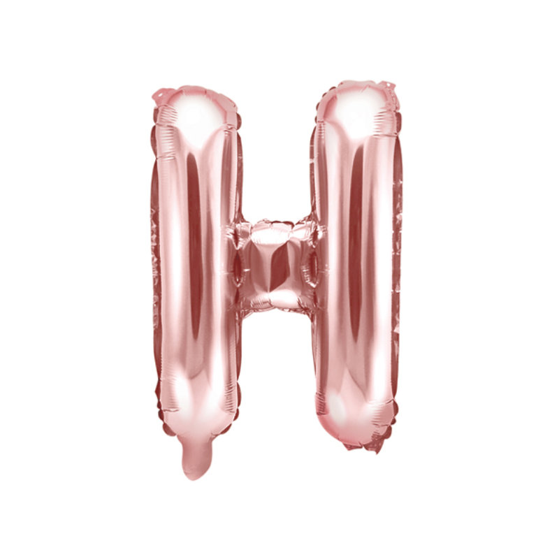 "Folienballon Buchstabe ""H"" rose gold, 1 Stk."